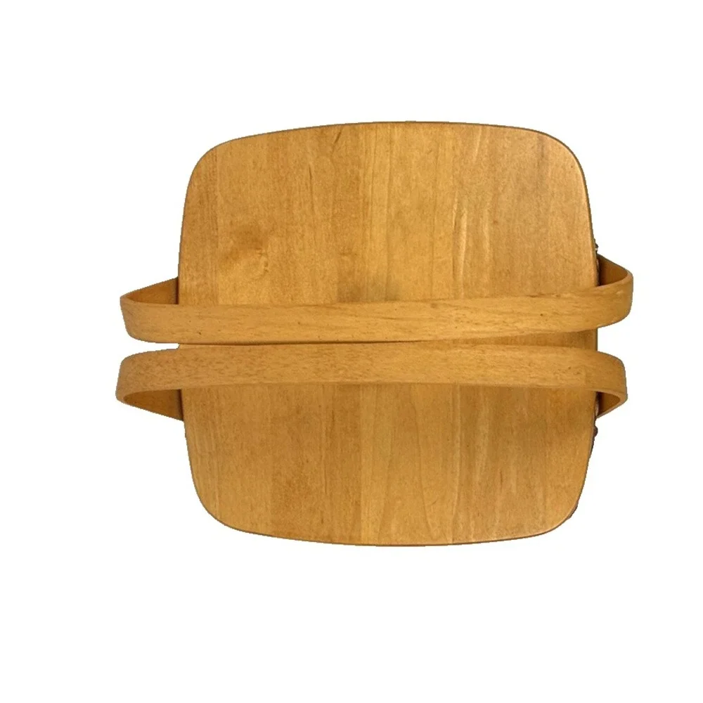 Longaberger Bountiful Harvest Handle Basket 1997 Lid, Protector, Liner  10.5